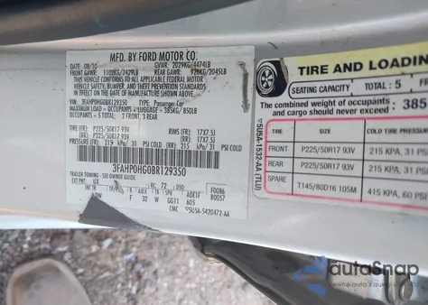 2011 Ford Fusion Se from USA, damaged, VIN 3FAHP0HG0BR129350